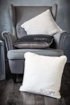 JOOP! Kissenhülle UNI DOUBLEFACE 50 x 50 cm grau