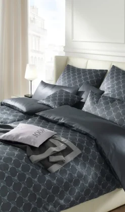 JOOP! Mako-Satin Bettwäsche CORNFLOWER GRADIANT 135 x 200 cm anthrazit