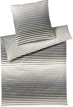 JOOP! Mako-Satin-Bettwäsche SHUTTER 135 x 200 cm stone