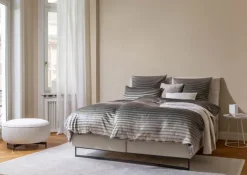 JOOP! Mako-Satin-Bettwäsche SHUTTER 135 x 200 cm stone