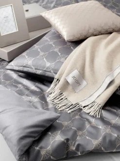 JOOP! Mako-Satin-Wende-Bettwäsche CORNFLOWER GRADIANT 135 x 200 cm grau