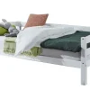 Kinder Juniorbett 90 x 200 cm Buche Massiv weiß