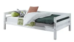Kinder Juniorbett 90 x 200 cm Buche Massiv weiß