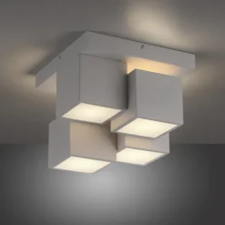 JUST LIGHT LED Deckenlampe TETRIS 30 x 30 cm weiß