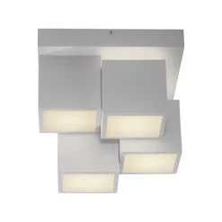 JUST LIGHT LED Deckenlampe TETRIS 30 x 30 cm weiß