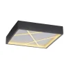 JUST LIGHT LED Deckenlampe MIKADO 30x30 cm schwarz