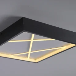 JUST LIGHT LED Deckenlampe MIKADO 30x30 cm schwarz