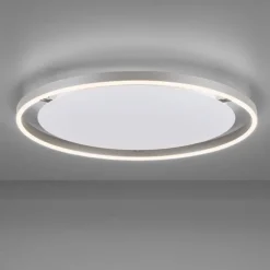 JUST LIGHT LED Deckenlampe RITUS 58 cm alufarbig