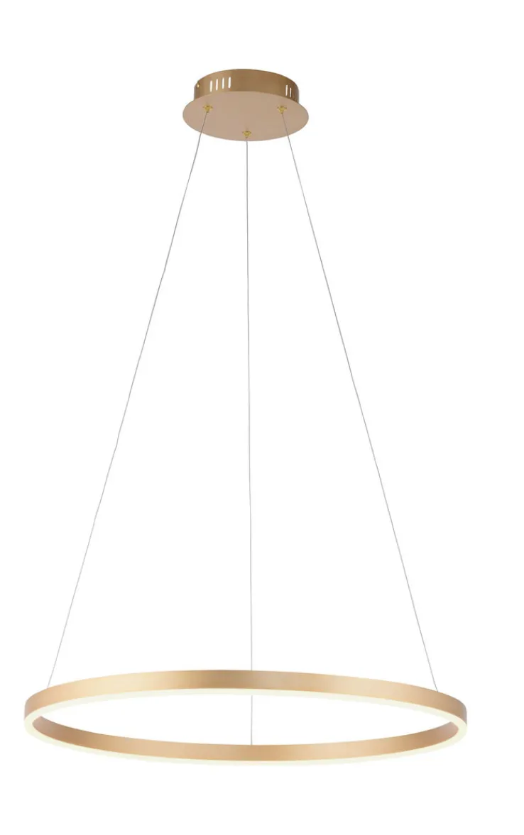 JUST LIGHT LED Pendelleuchte RITUS 58 cm messingfarbig