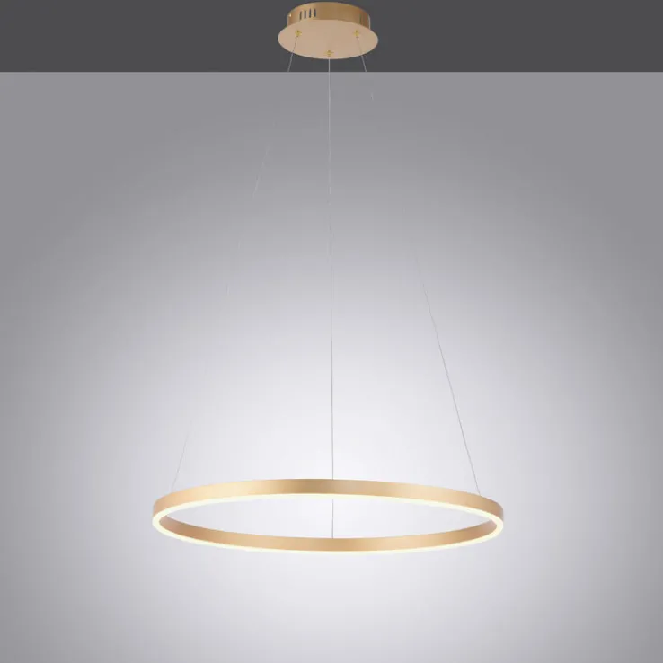 JUST LIGHT LED Pendelleuchte RITUS 58 cm messingfarbig