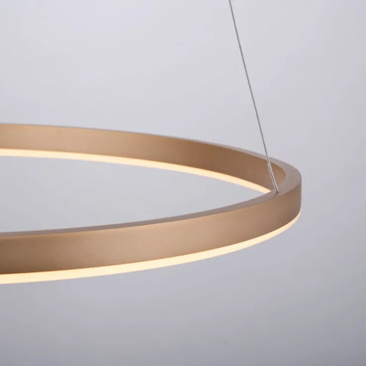 JUST LIGHT LED Pendelleuchte RITUS 58 cm messingfarbig