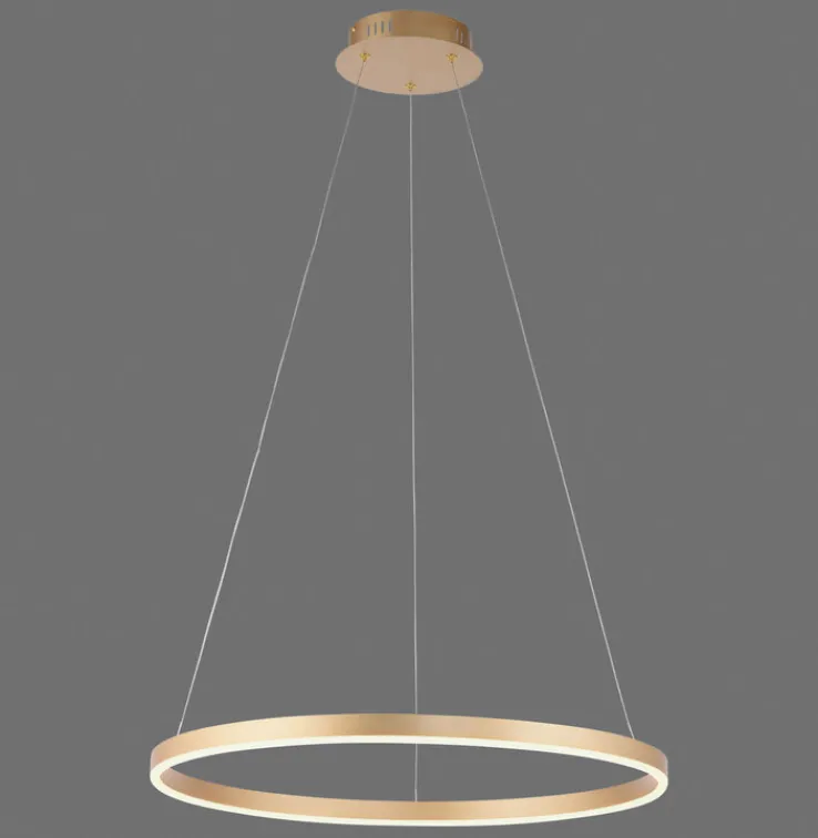 JUST LIGHT LED Pendelleuchte RITUS 58 cm messingfarbig