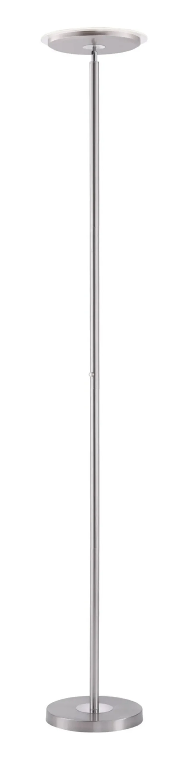 JUST LIGHT LED Stehlampe HANS 181 cm stahlfarbig