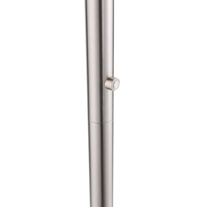 JUST LIGHT LED Stehlampe HANS 181 cm stahlfarbig