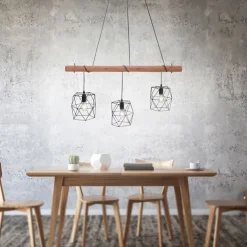 JUST LIGHT Retrofit Pendellampe EDGAR 3-flg