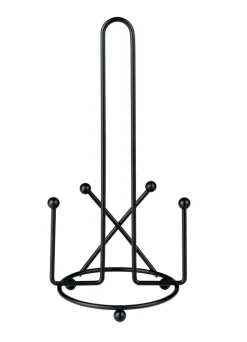 JUSTINUS Küchenrollenhalter LIFE STYLE 14 cm Edelstahl schwarz