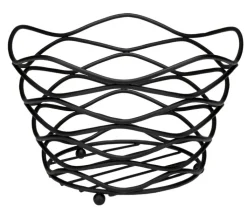 JUSTINUS Obstkorb 26 cm schwarz