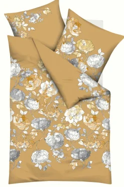 kaeppel Satin-Bettwäsche ELYSIAN 135 x 200 cm goldfarbig