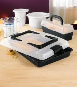 KAISER Backform 42 x 29 x 4 cm Kunststoff schwarz