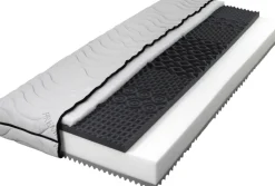 QUARTIER Kaltschaummatratze FLORA 90 x 200 cm H2/ H3 weiß