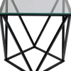KARE DESIGN Beistelltisch CRISTALLO schwarz 50x50x55 cm