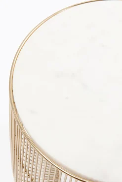 KARE DESIGN Beistelltisch rund BEAM 35 x 32 cm Stahl gold