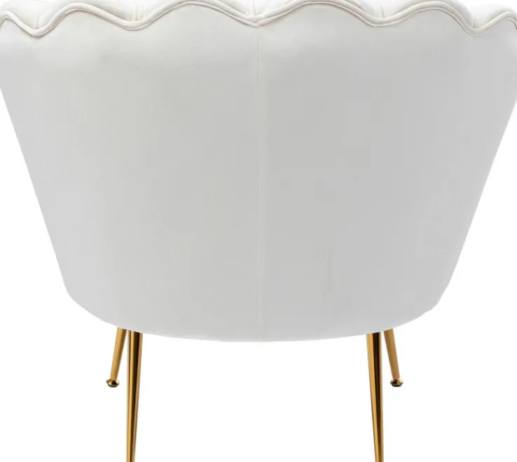 KARE DESIGN Cocktailsessel WATER LILY cremeweiß