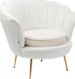 KARE DESIGN Cocktailsessel WATER LILY cremeweiß