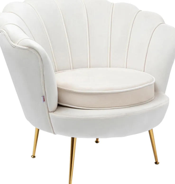 KARE DESIGN Cocktailsessel WATER LILY cremeweiß