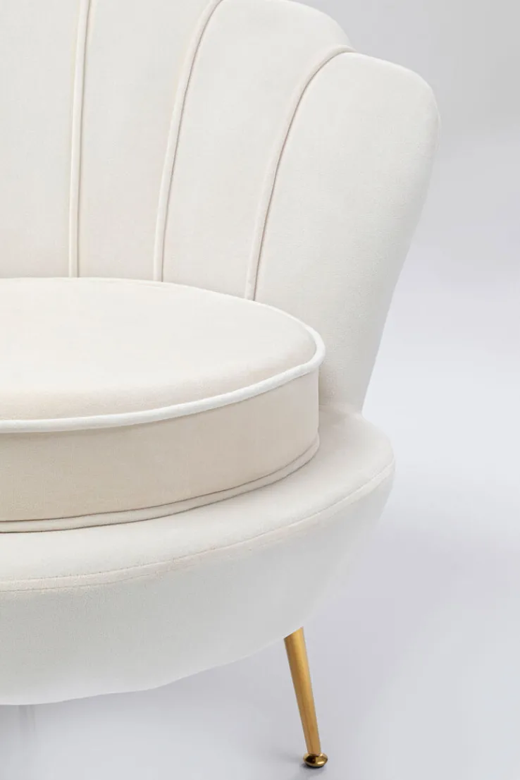 KARE DESIGN Cocktailsessel WATER LILY cremeweiß