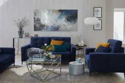 KARE DESIGN Couchtisch CRISTALLO 45 x 80 cm Edelstahl/Glas weiß