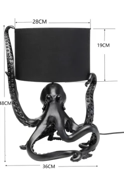 KARE DESIGN Deko-Tischleuchte OCTOPUS 36,5 x 47 cm schwarz