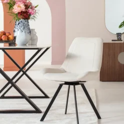 KARE DESIGN Drehstuhl BARON creme