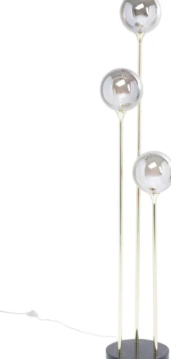 KARE DESIGN Retrofit Stehlampe AL CAPONE TRE 176 cm goldfarbig