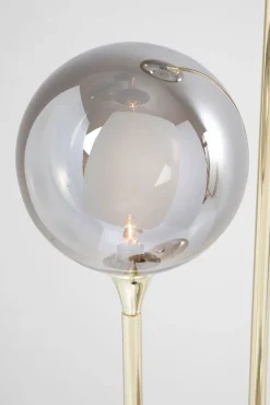 KARE DESIGN Retrofit Stehlampe AL CAPONE TRE 176 cm goldfarbig