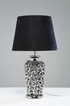 KARE DESIGN Retrofit Tischlampe ROSE MULTI schwarz /silberfarbig