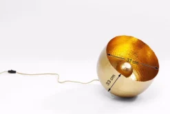 KARE DESIGN Retrofit Tischlampe APOLLON 35 cm goldfarbig