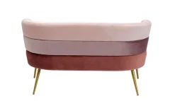 KARE DESIGN Sofa SANDWICH 125 x 64 cm rosa