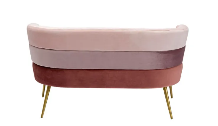 KARE DESIGN Sofa SANDWICH 125 x 64 cm rosa