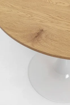 KARE DESIGN Tisch SCHICKERIA 80 x 80 cm braun/weiß