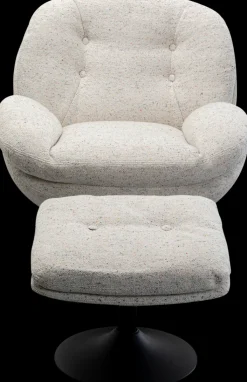 KARE DESIGN Kare Drehsessel + Hocker Stanford