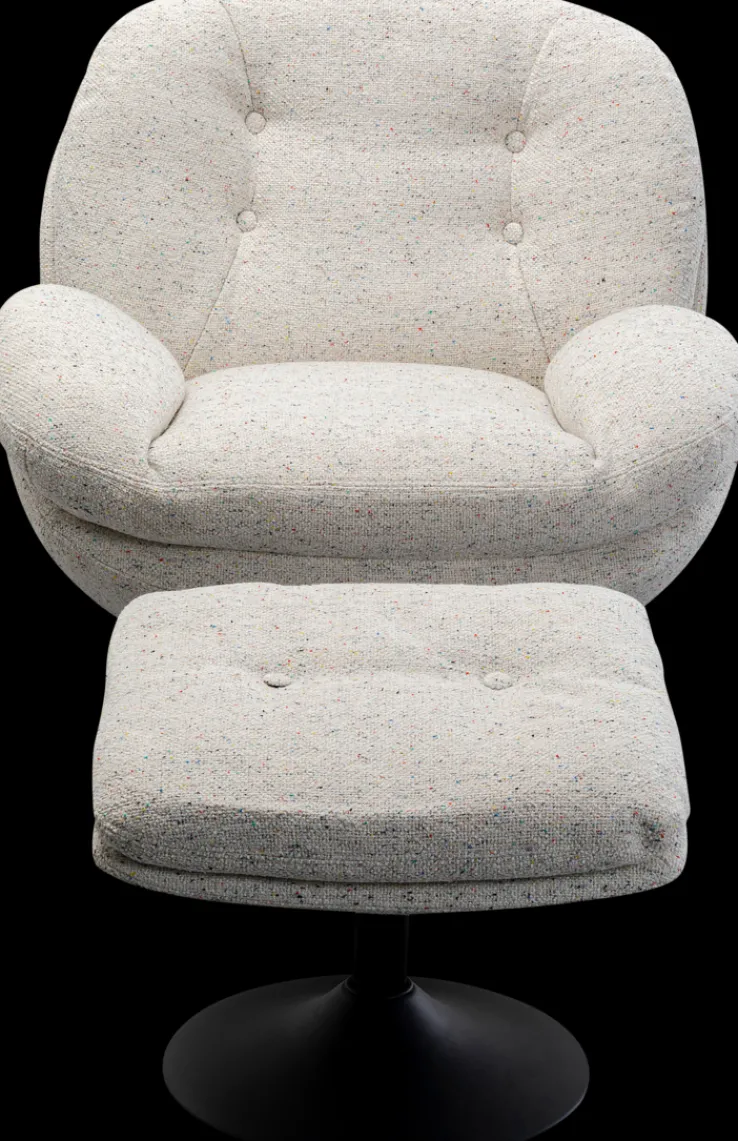 KARE DESIGN Kare Drehsessel + Hocker Stanford