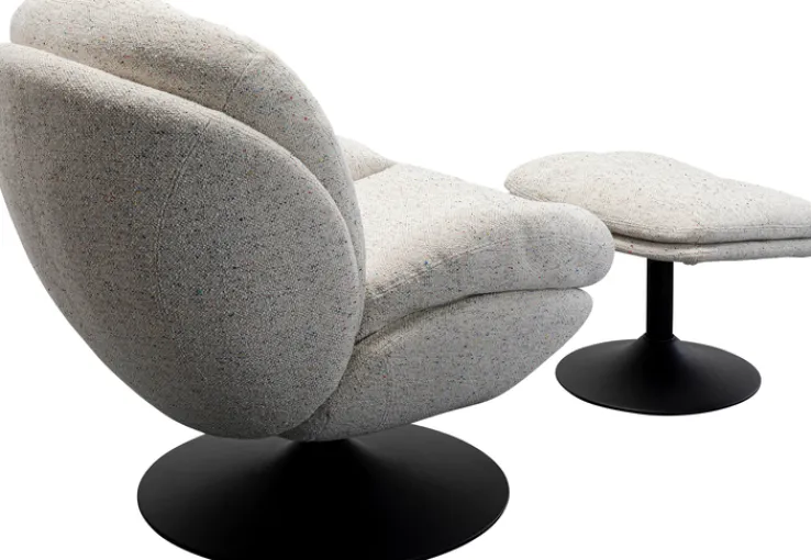 KARE DESIGN Kare Drehsessel + Hocker Stanford