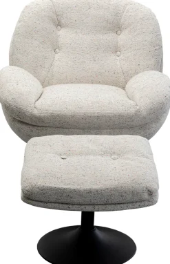 KARE DESIGN Kare Drehsessel + Hocker Stanford