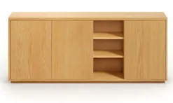 Kave Home Sideboard ABILEN 180 x 75 cm Eiche braun