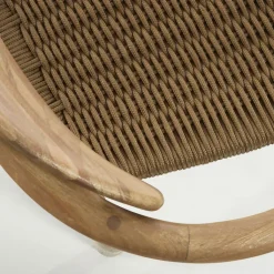 Kave Home Stapelstuhl Garten NINA 4er Set braun