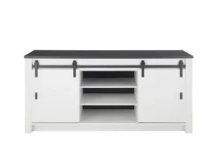 Küche Spültisch SHERWOOD ca. 201 x 93 x 64 cm Pinie Weiss Dekor