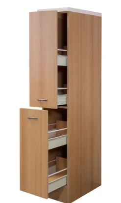 QUARTIER Küchen Apothekerschrank NANO Buche