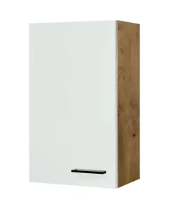 QUARTIER Küchen Hängeschrank AVILA 50 cm Eiche /weiß matt