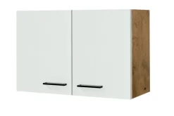 QUARTIER Küchen Hängeschrank AVILA 80 cm Eiche /weiß matt